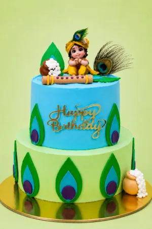 Little Krishna Theme Birthday Cake