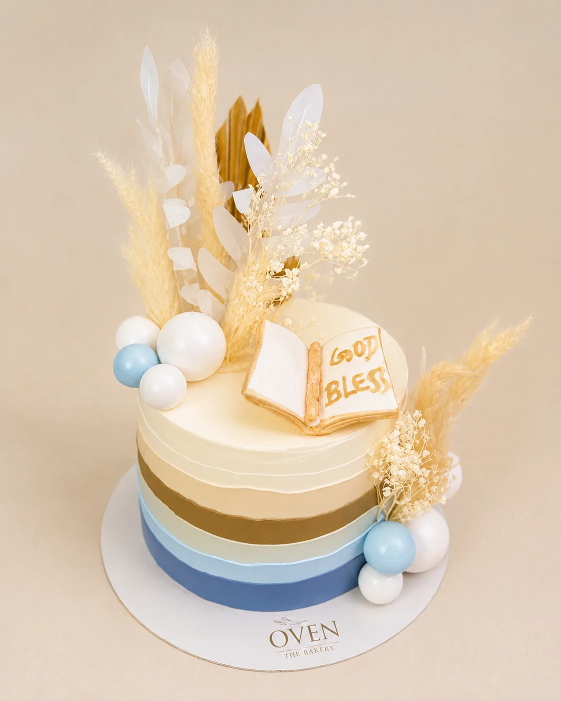 Customized God Bless Celebration Cake