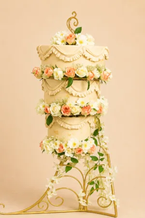 Customized Luxury Floral Wedding Cake