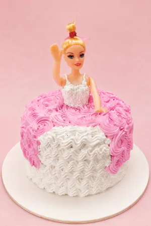 Customized Barbie Doll Princess Birthday Cake
