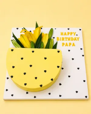 Customized Floral Bouquet Theme Cake