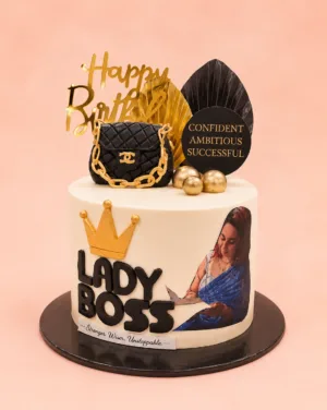 Luxury Lady Boss Birthday Cake