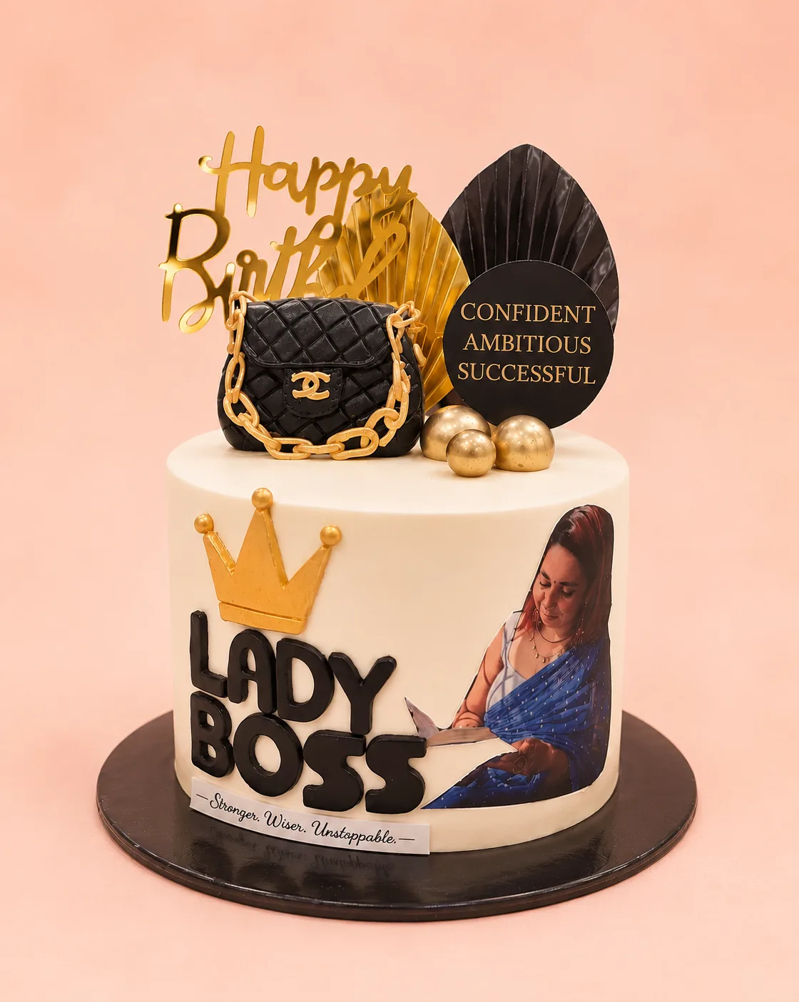 Luxury Lady Boss Birthday Cake