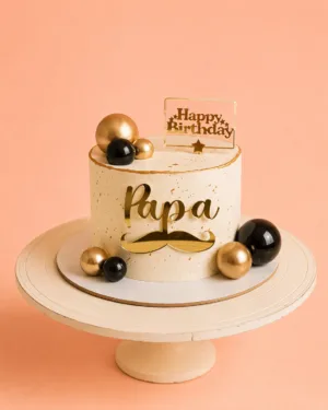 Elegant Papa Birthday Cake